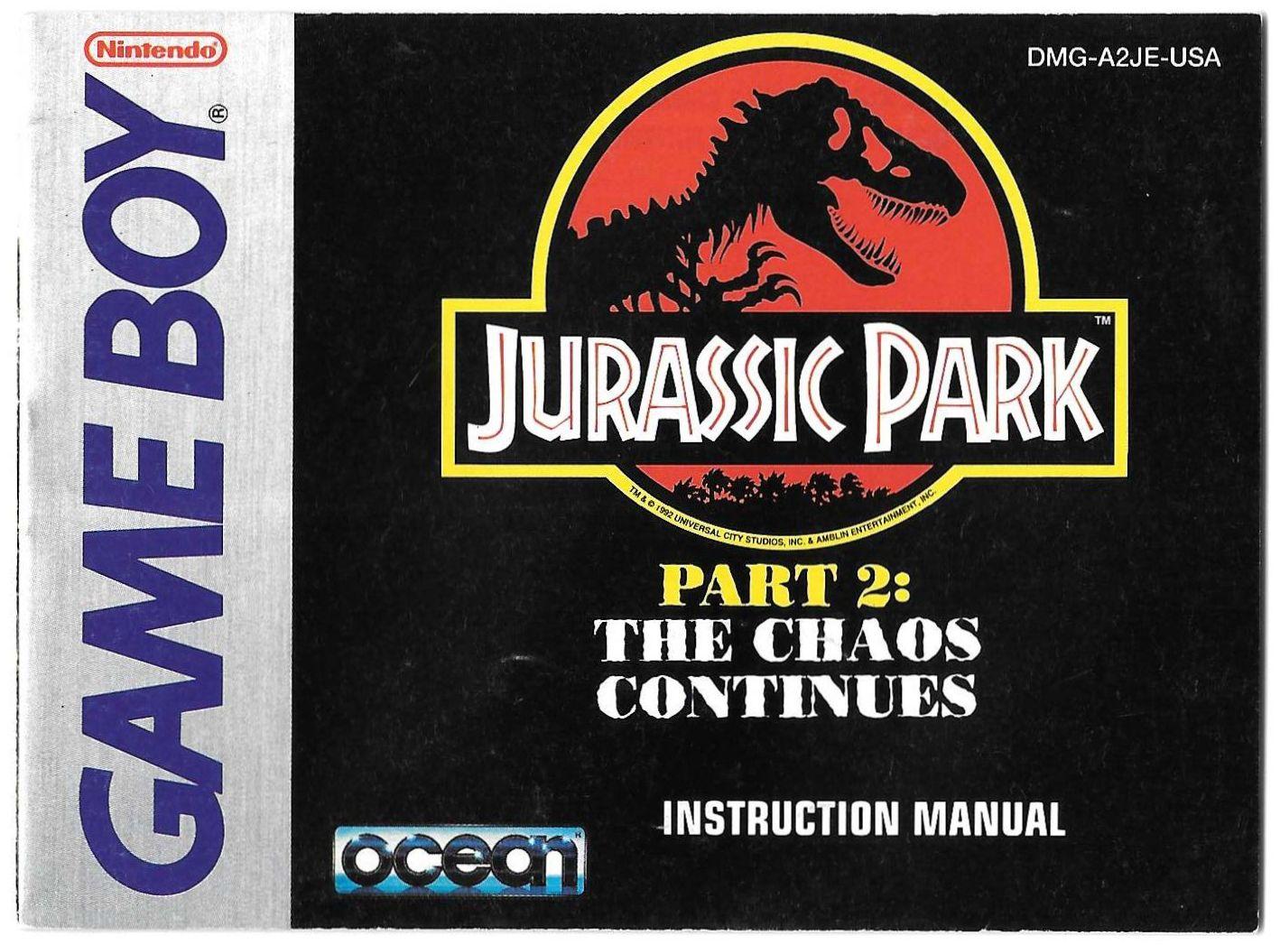 Jurassic Park Part 2： The Chaos Continues