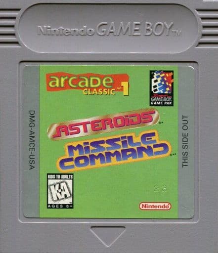 Arcade Classic No. 1：Asteroids／Missile Command