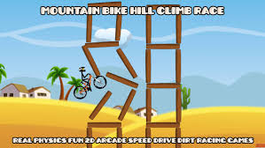 Mountain Bike Hill Climb Race： Real Physics Fun 2D Arcade Speed Drive Dirt Racing Games