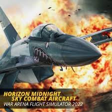 Horizon Midnight Sky Combat Aircraft - War Arena Flight Simulator 2022