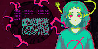 Milk inside a bag of milk inside a bag of milk and Milk outside a bag of milk outside a bag of milk