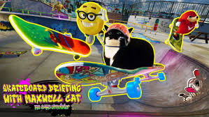 Skateboard Drifting with Maxwell Cat： The Game Simulator
